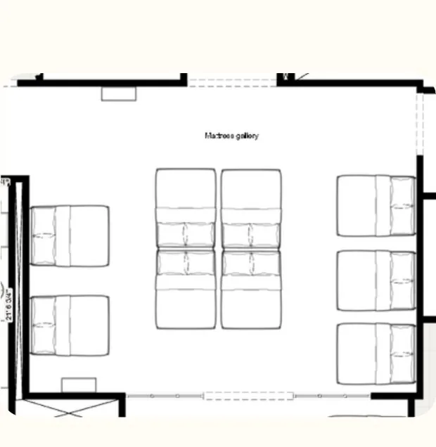 Gallery plan before the expansion